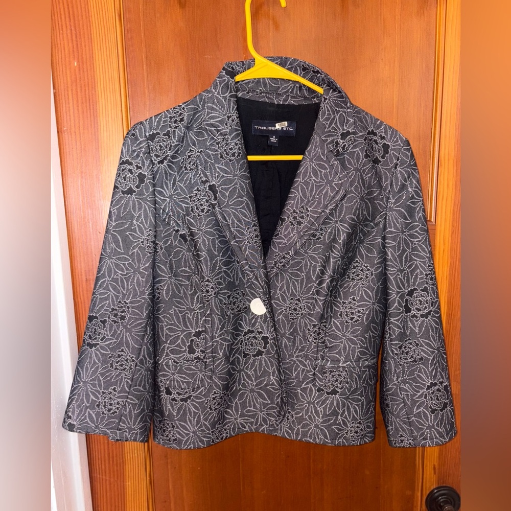 Trousers etc.  Floral Blazer